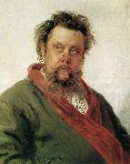 Ilya Repin Canadian composer portrait Mussorgsky oil painting picture wholesale